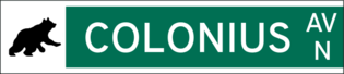 Colonius avenue north signage.png