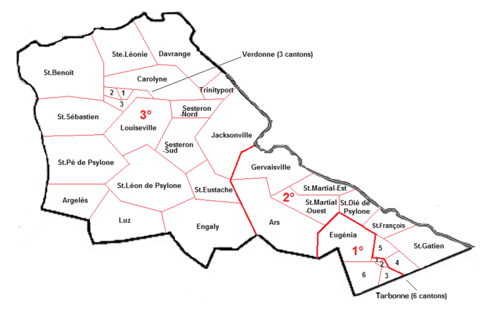 Les 3 circonscriptions électorales