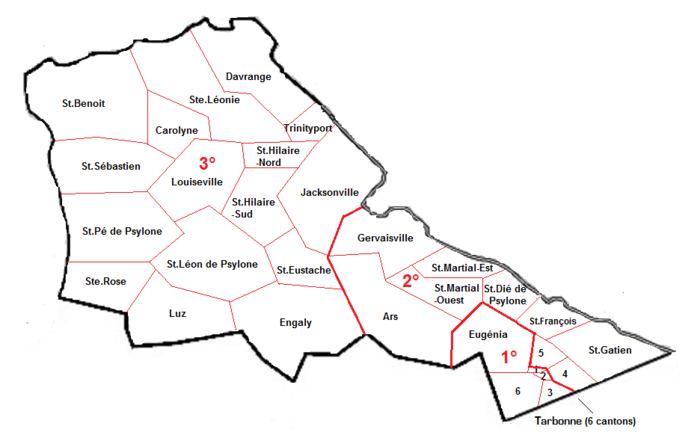 Les 3 circonscriptions